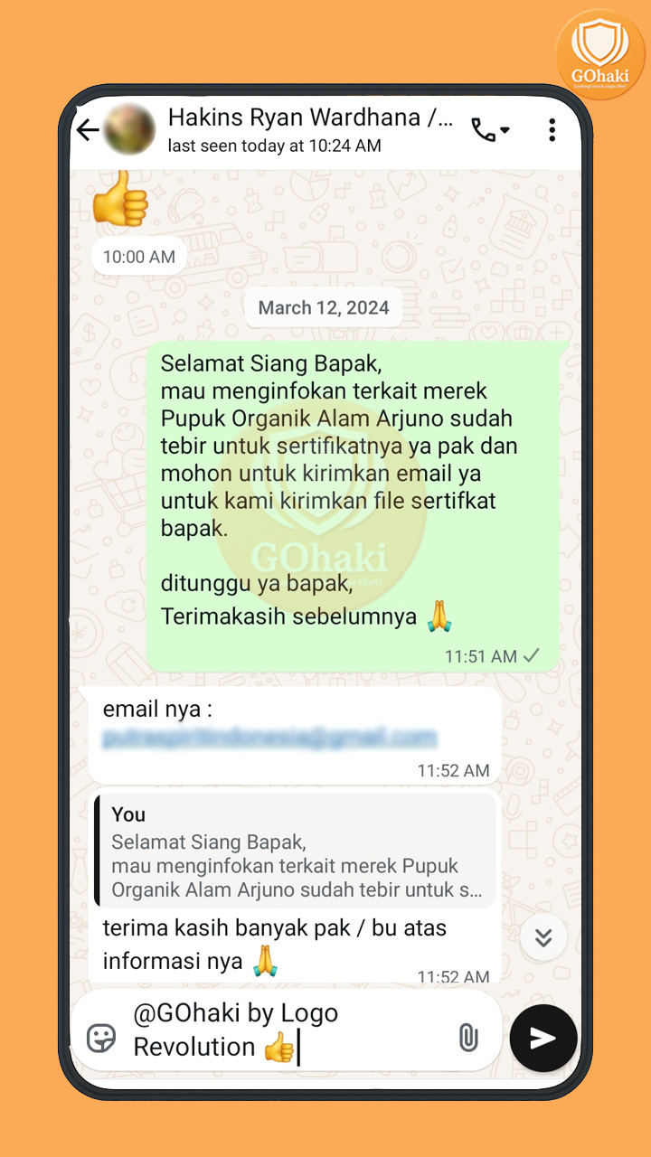 Testimoni WA klien GOhaki #6