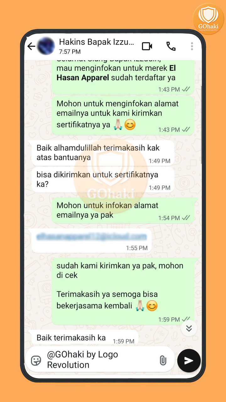 Testimoni WA klien GOhaki #8
